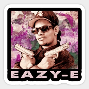 Nwa Days Eazy E's Impact In Vintage Photographs Sticker